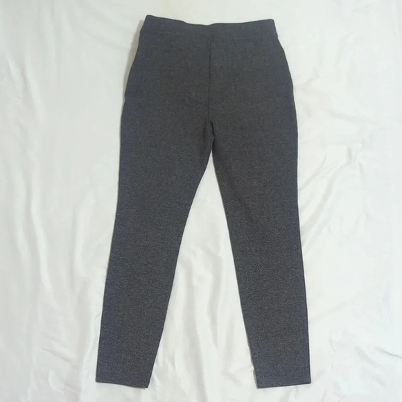 Banana Republic Herringbone Side Zip Pants, Color Black Gray Size M - Picture 2 of 14